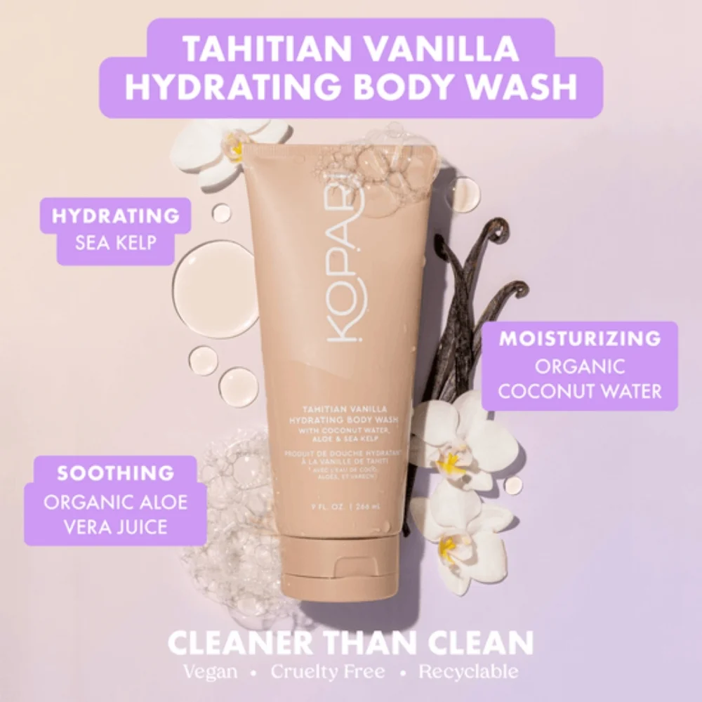 Kopari Tahitian Vanilla Moisturizing Body Wash- SET OF 2 - Picture 3 of 10